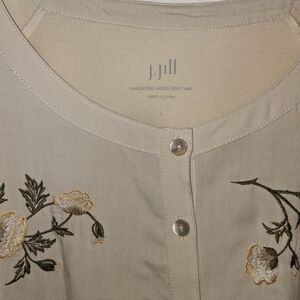 J. Jill Beige Embroidered Men's Shirt